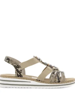 Rieker Beige Sandalett