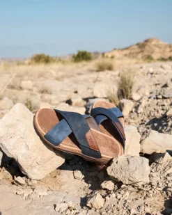 Rieker Blå Slip-In