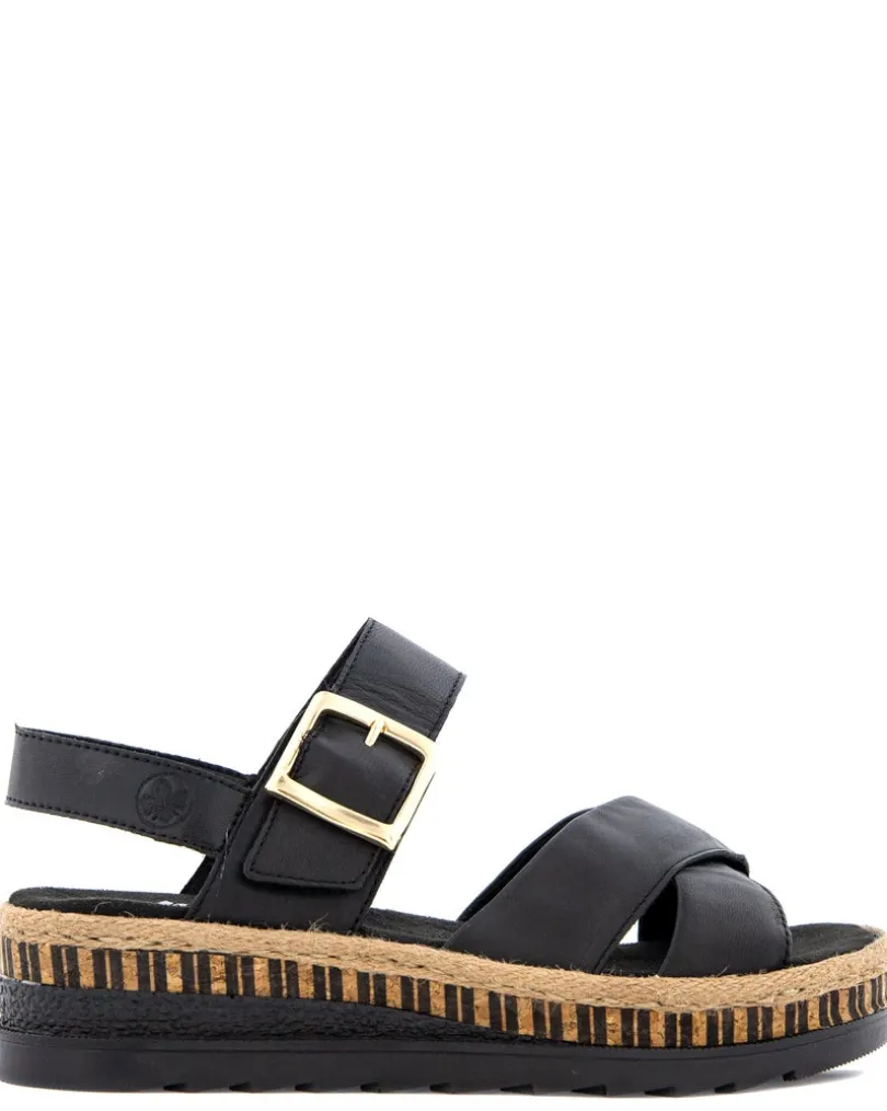 Rieker Svart Sandal