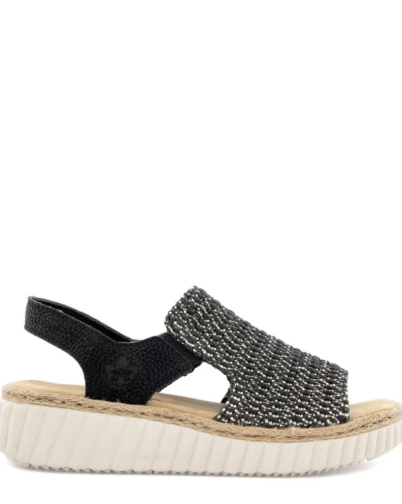 Rieker Svart Sandal