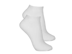 Vit strumpa ankel 3-pack